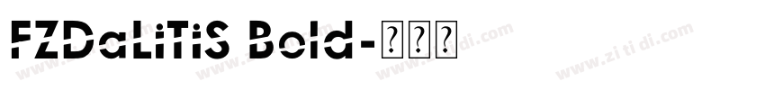FZDaLiTiS Bold字体转换